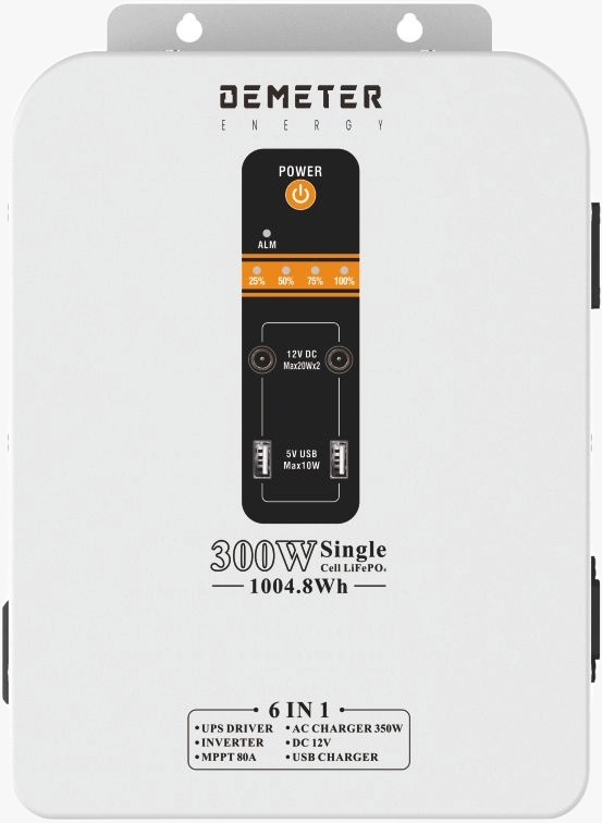 300W Portable Solar Generator (Wall mounted)